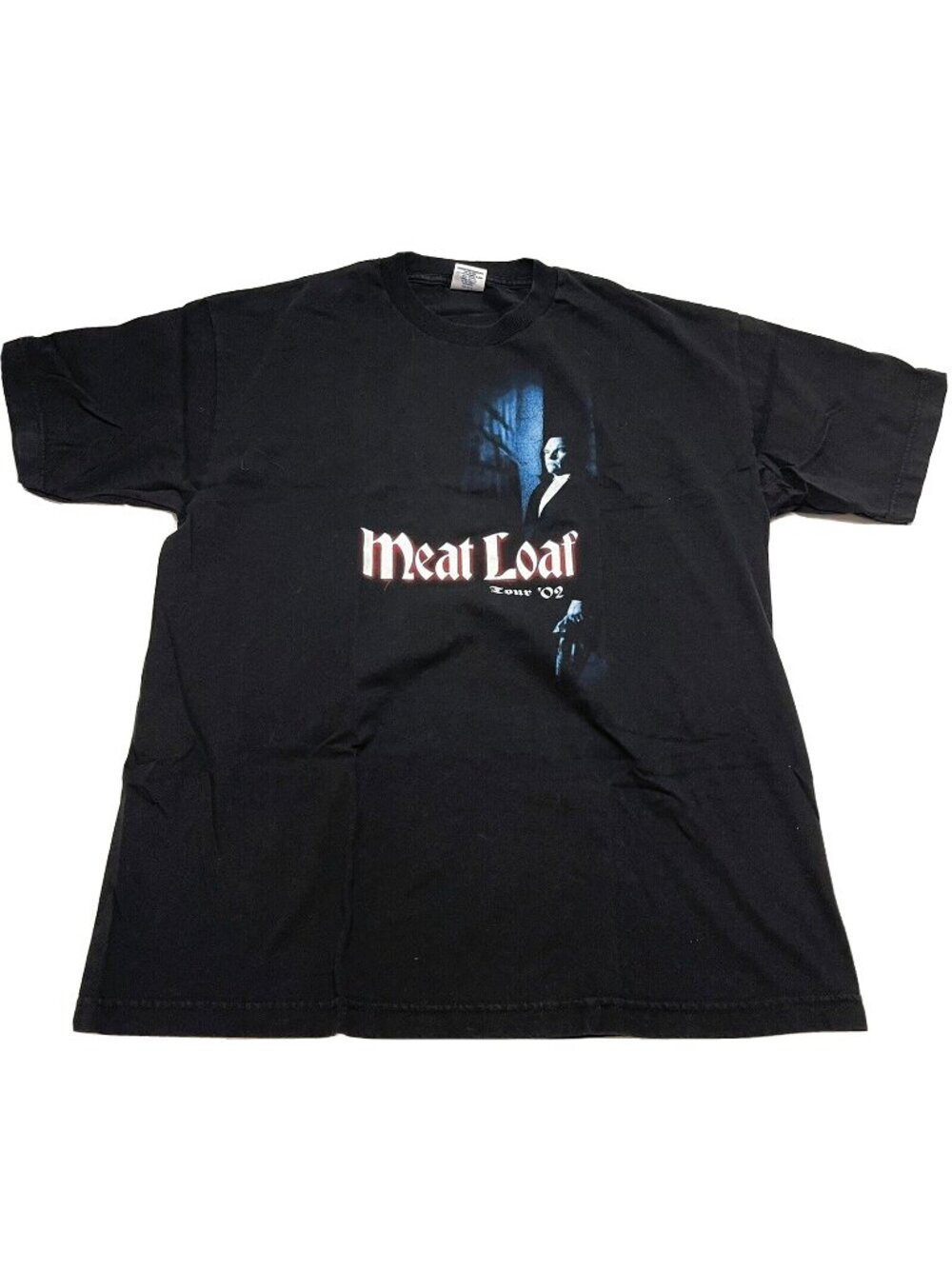 Vintage Meat Loaf Y2K Black Double Sided Concert T Shirt Mens Size XL RARE